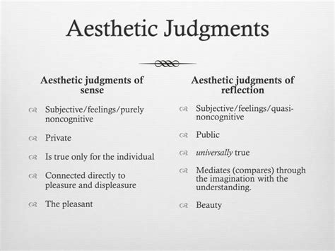  Aesthetic Judgment: Exploring the Philosophical Landscape of Beauty - An Ode to Sensory Perception and Moral Consequence